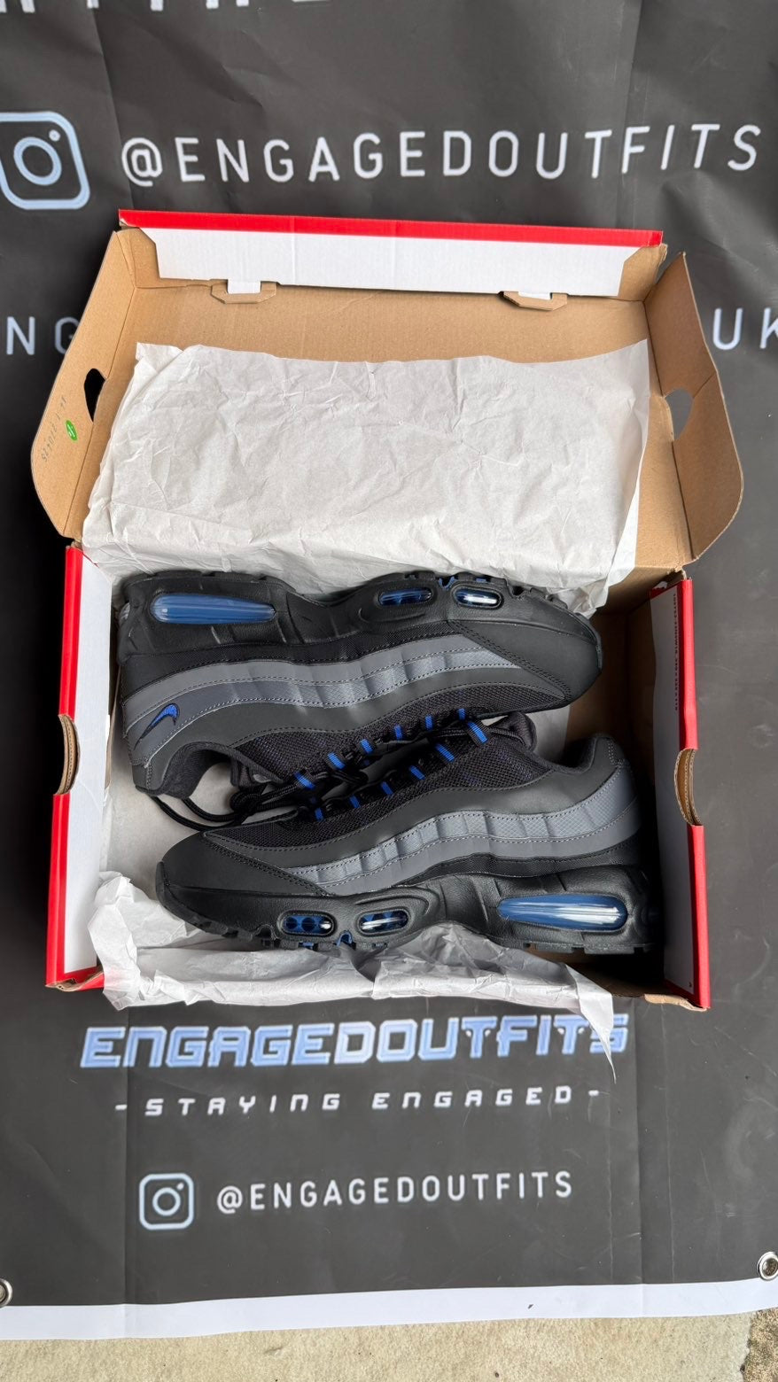 Nike air max 95’s royal blue