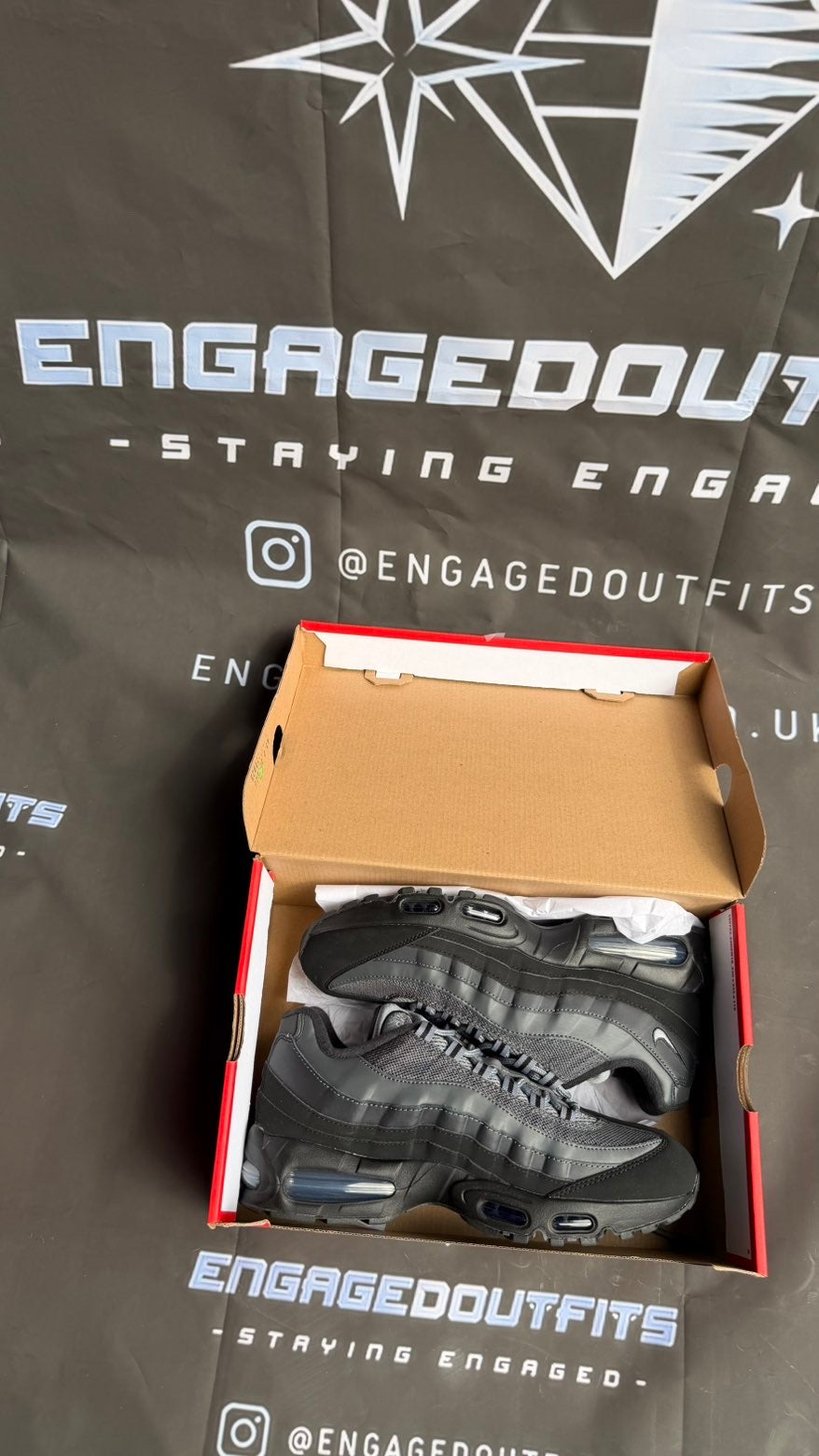 Nike Air Max 95 Triple Black UK 9