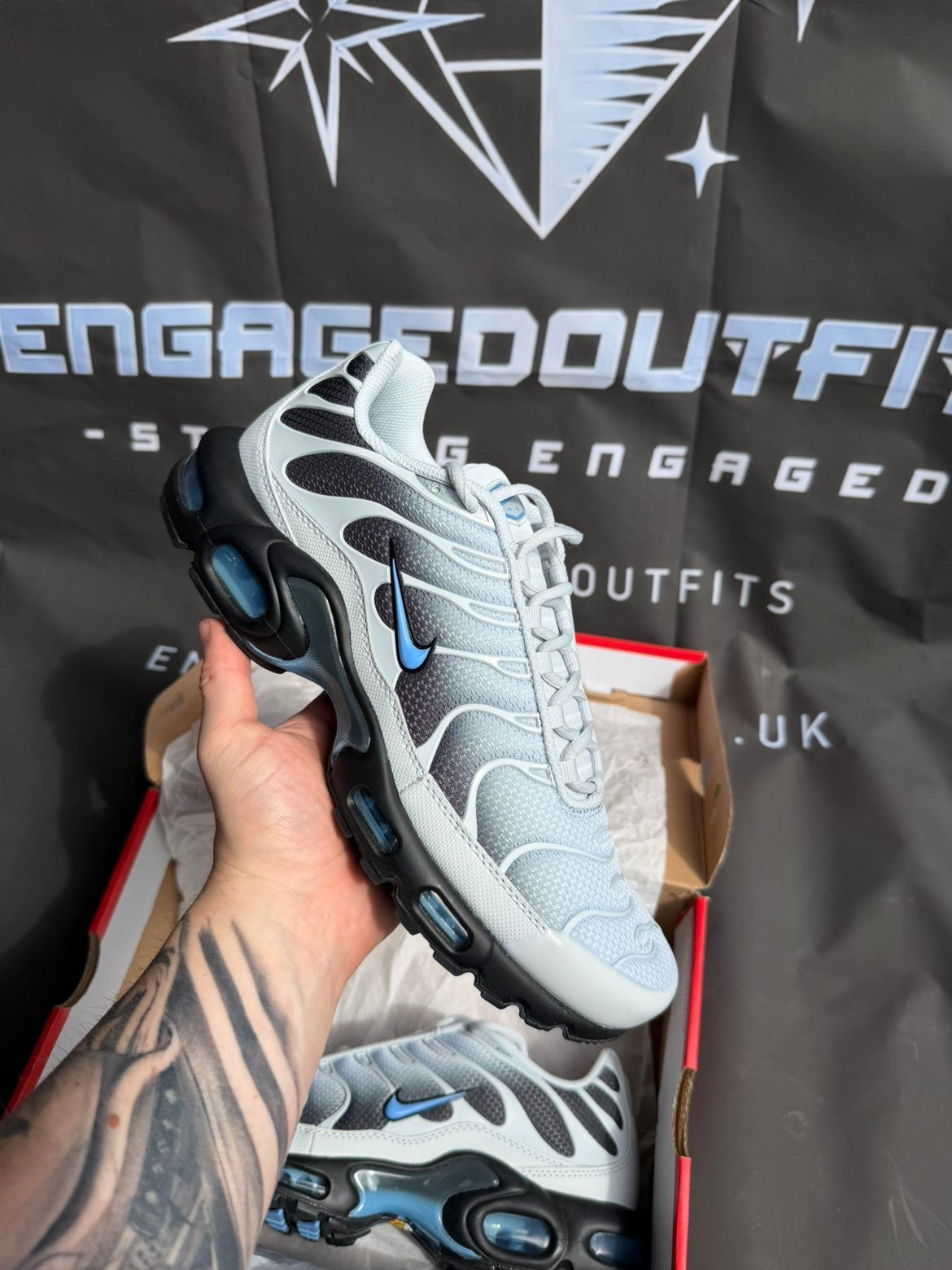 Nike Air Max Plus TN Wolf Grey University Blue – UK 9