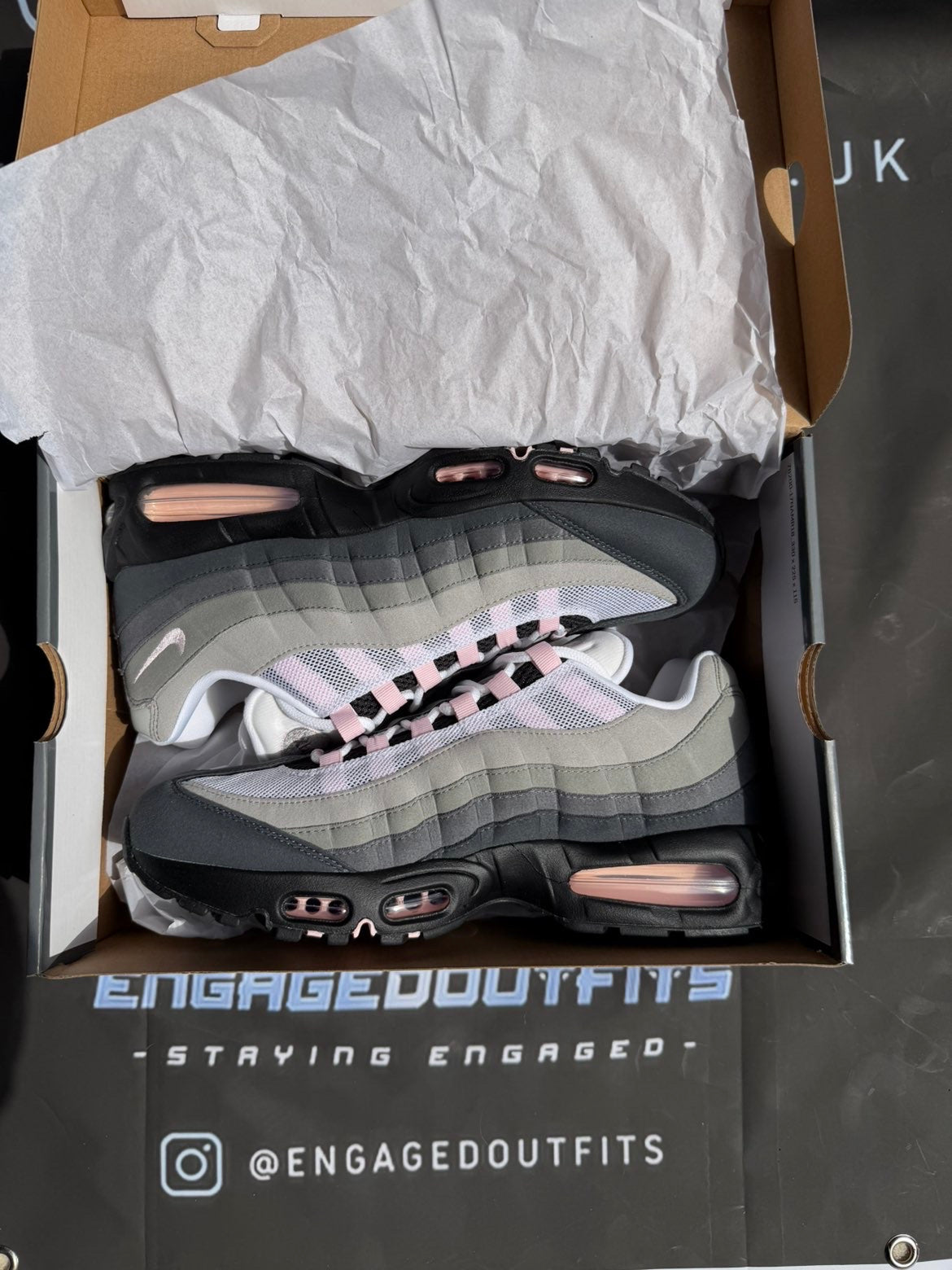 Nike Air Max 95 Pink Foam UK 9