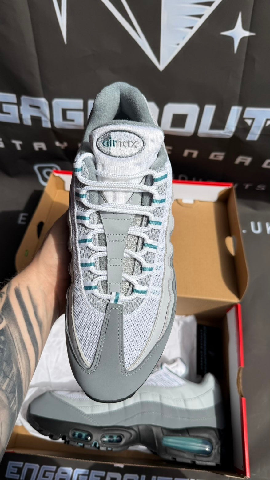 Nike Air Max 95 Grey Blue Tint UK 9