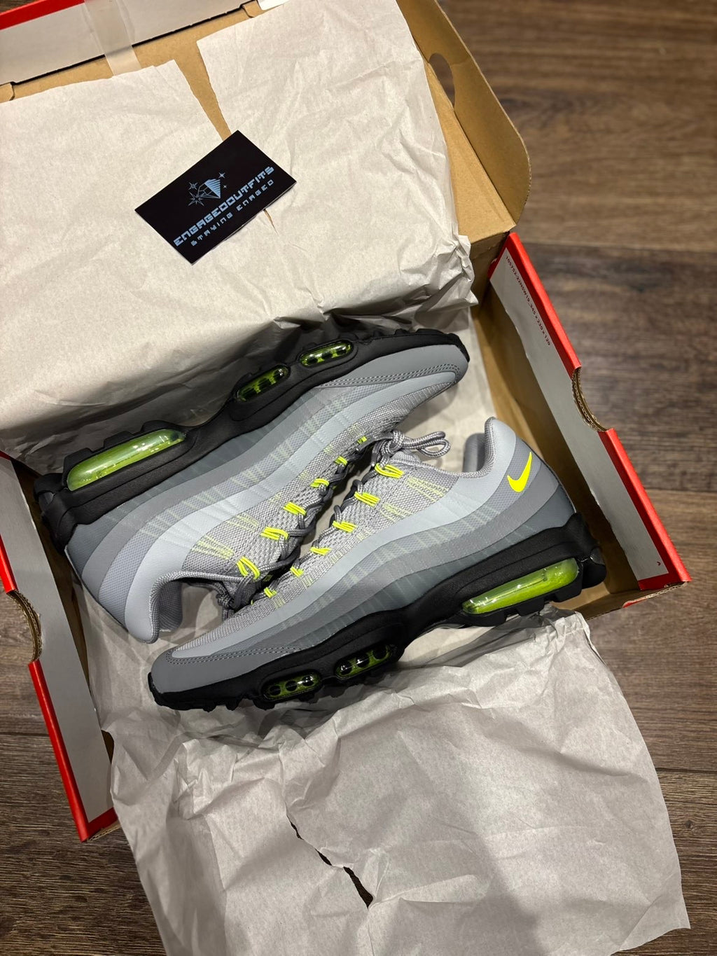 Nike Air Max 95 Grey Volt - UK 9 - Brand New