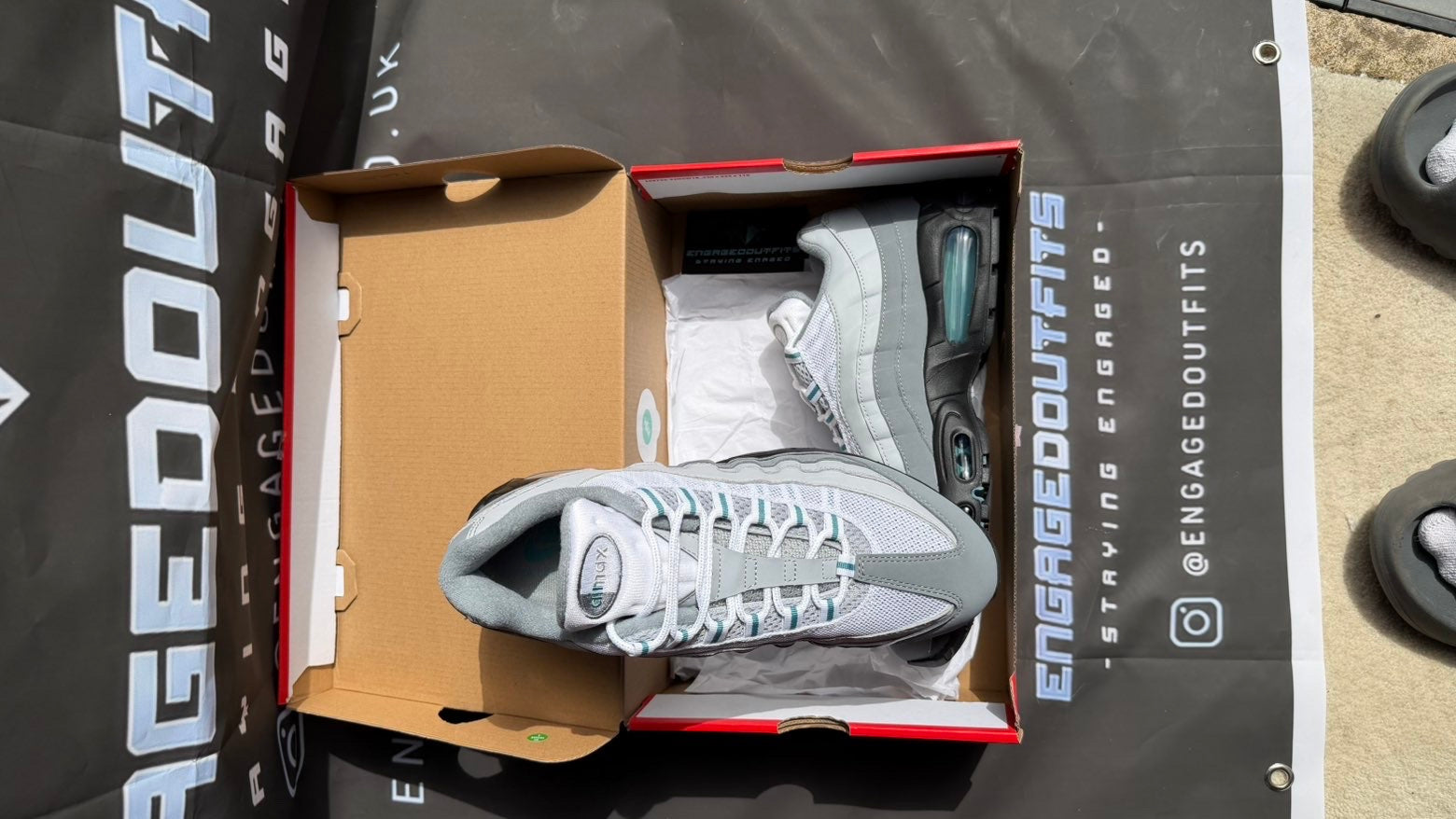 Nike Air Max 95 Grey Blue Tint UK 9