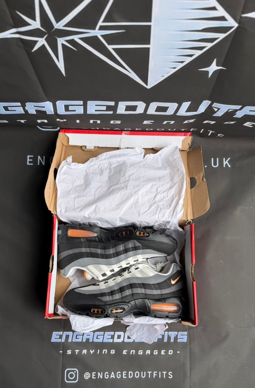Nike Air Max 95 Black Orange UK 9