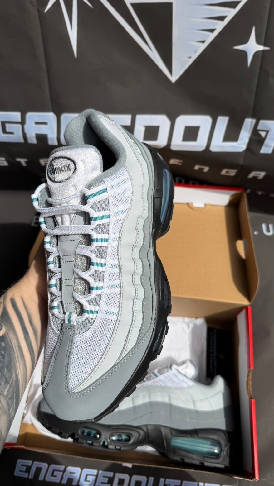 Nike Air Max 95 Grey Blue Tint UK 9