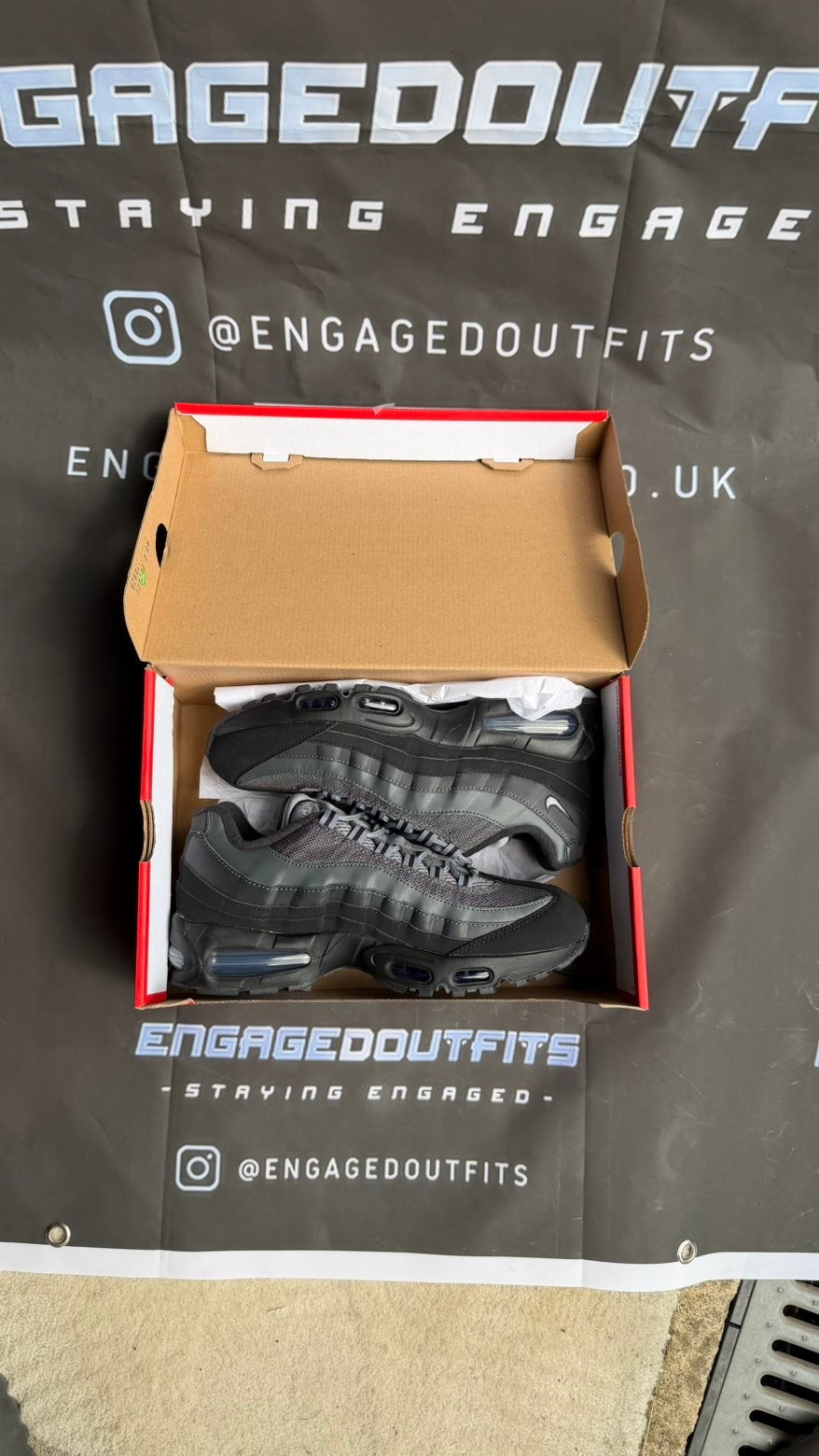 Nike Air Max 95 Triple Black UK 9