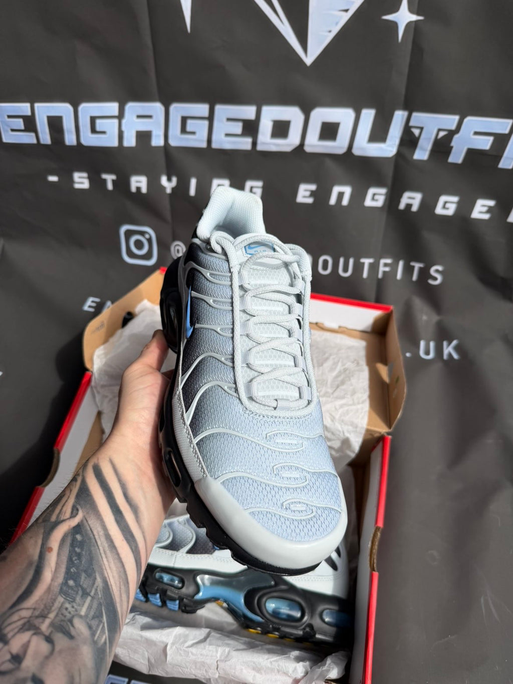 Nike Air Max Plus TN Wolf Grey University Blue – UK 9