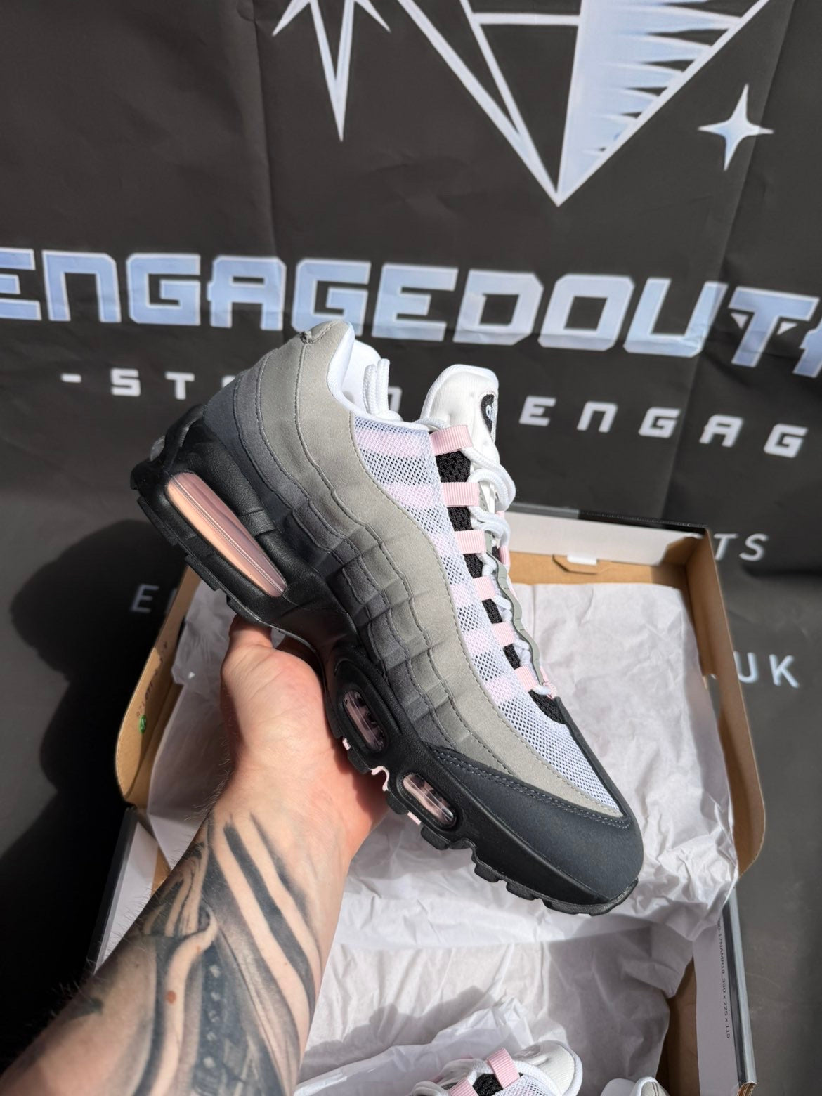 Nike Air Max 95 Pink Foam UK 9