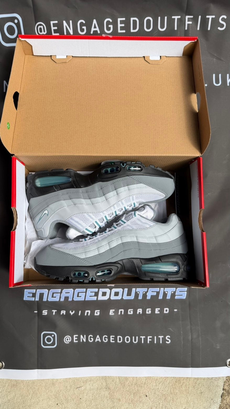 Nike Air Max 95 Grey Blue Tint UK 9