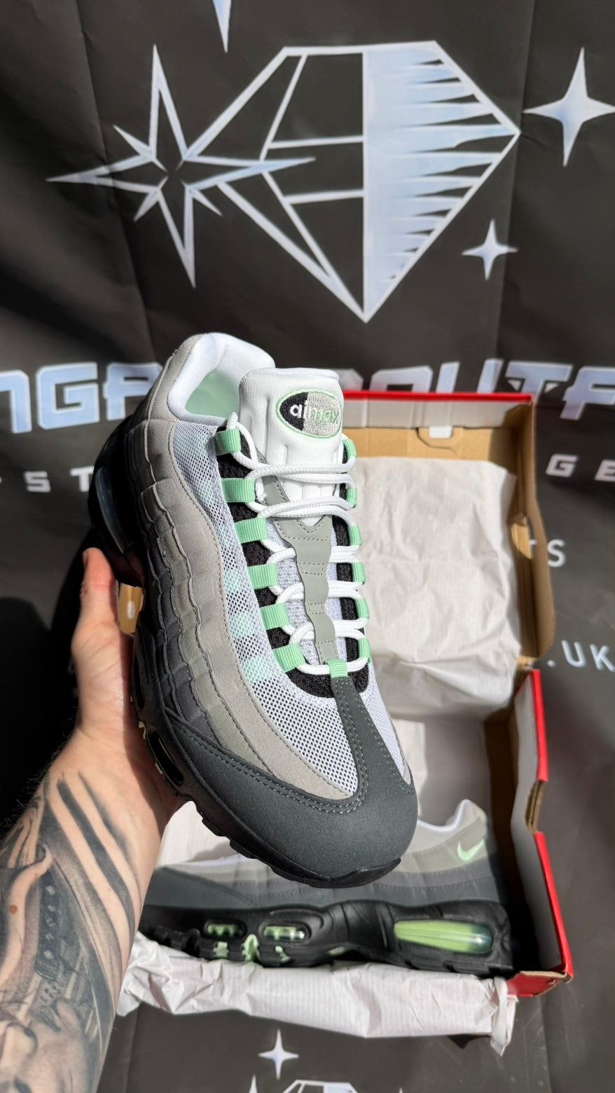 Nike Air Max 95 Fresh Mint UK 9