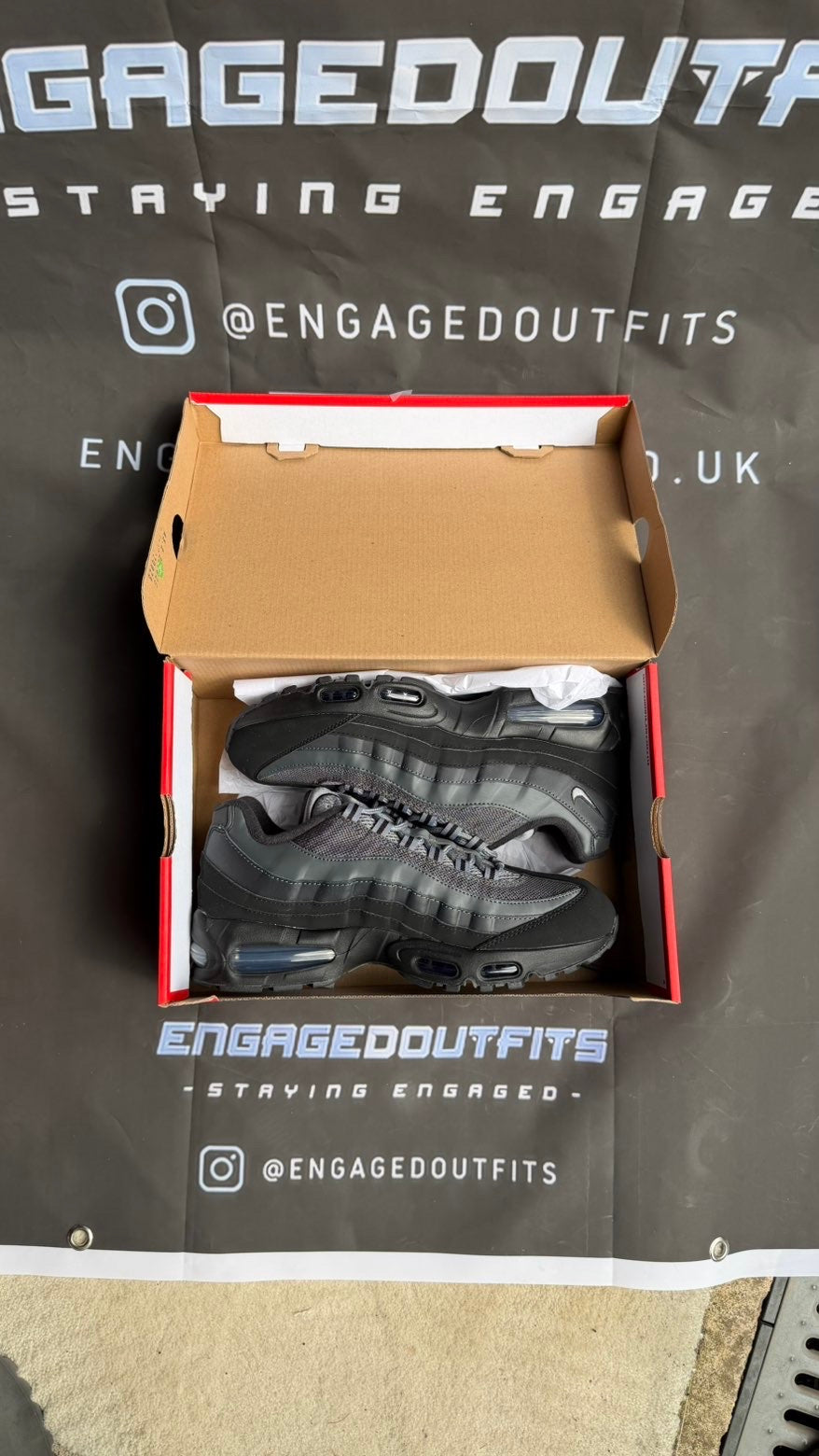Nike Air Max 95 Triple Black UK 9