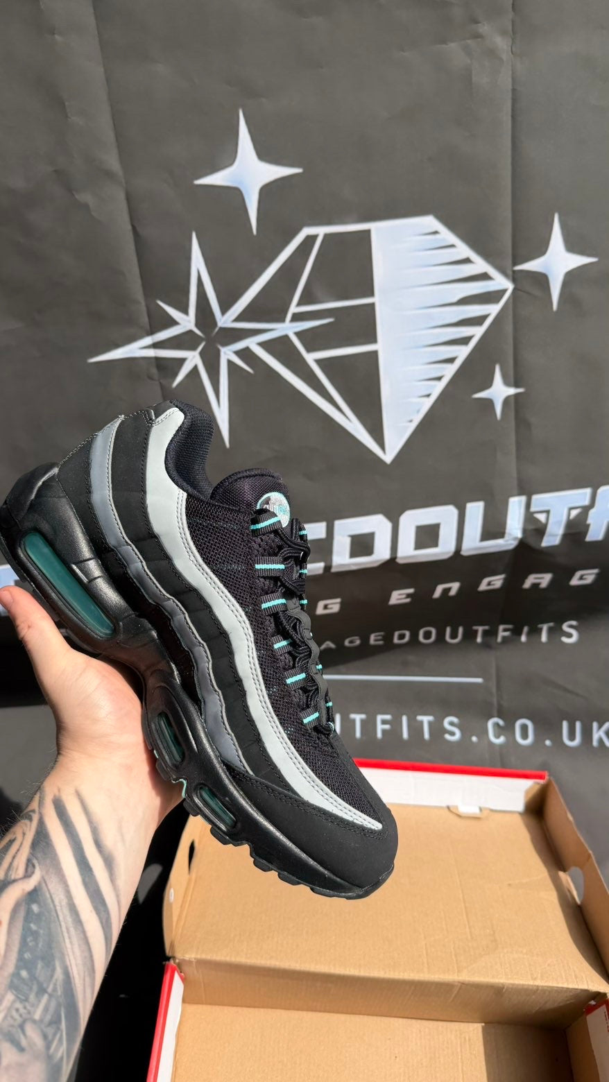 Nike Air Max 95 Blue jewels - UK 9.5 - Brand New