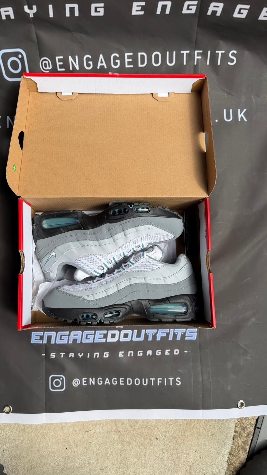 Nike Air Max 95 Grey Blue Tint UK 9