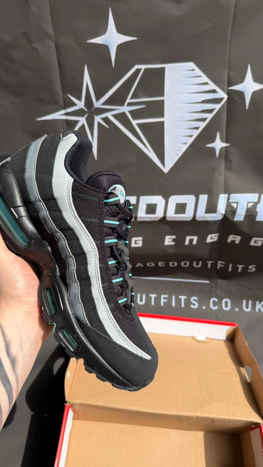Nike Air Max 95 Blue jewels - UK 9.5 - Brand New