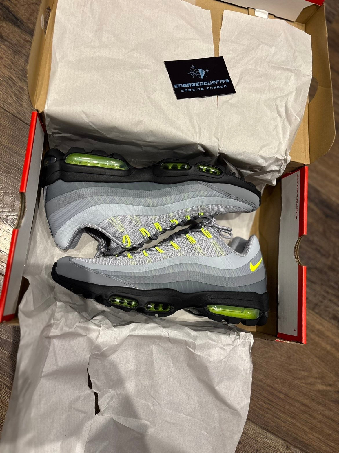 Nike Air Max 95 Grey Volt - UK 9 - Brand New