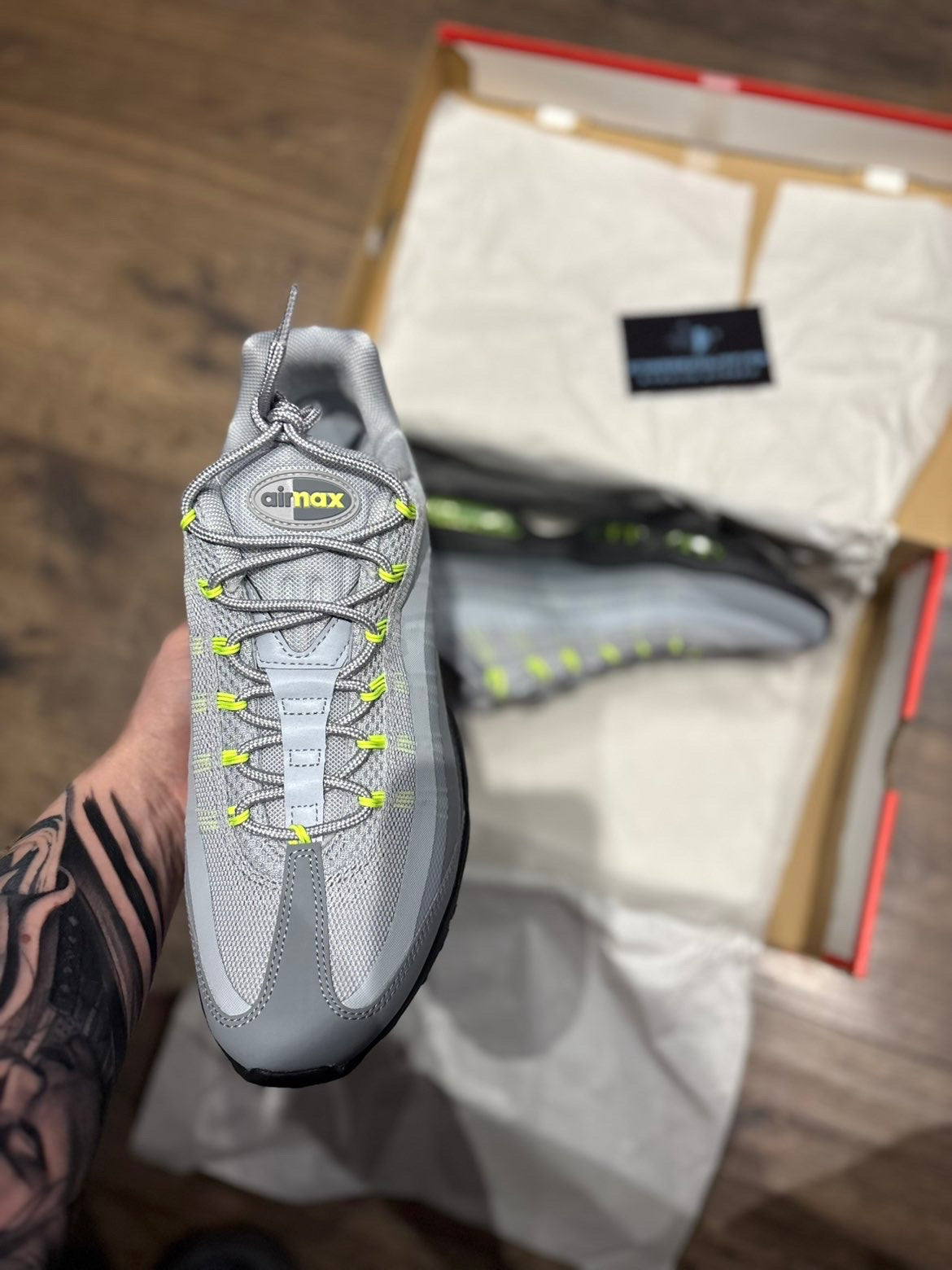 Nike Air Max 95 Grey Volt - UK 9 - Brand New