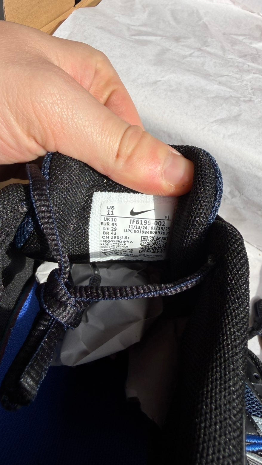 Nike P-6000 Black Blue UK 9