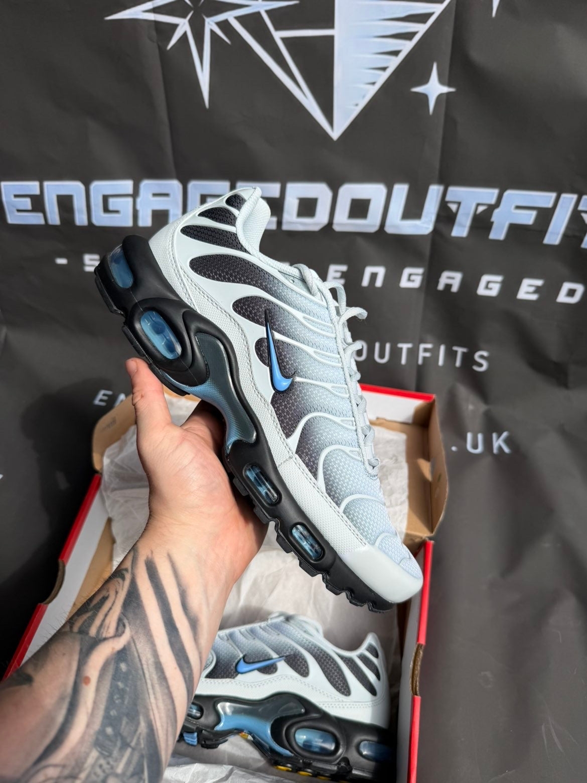 Nike Air Max Plus TN Wolf Grey University Blue – UK 9