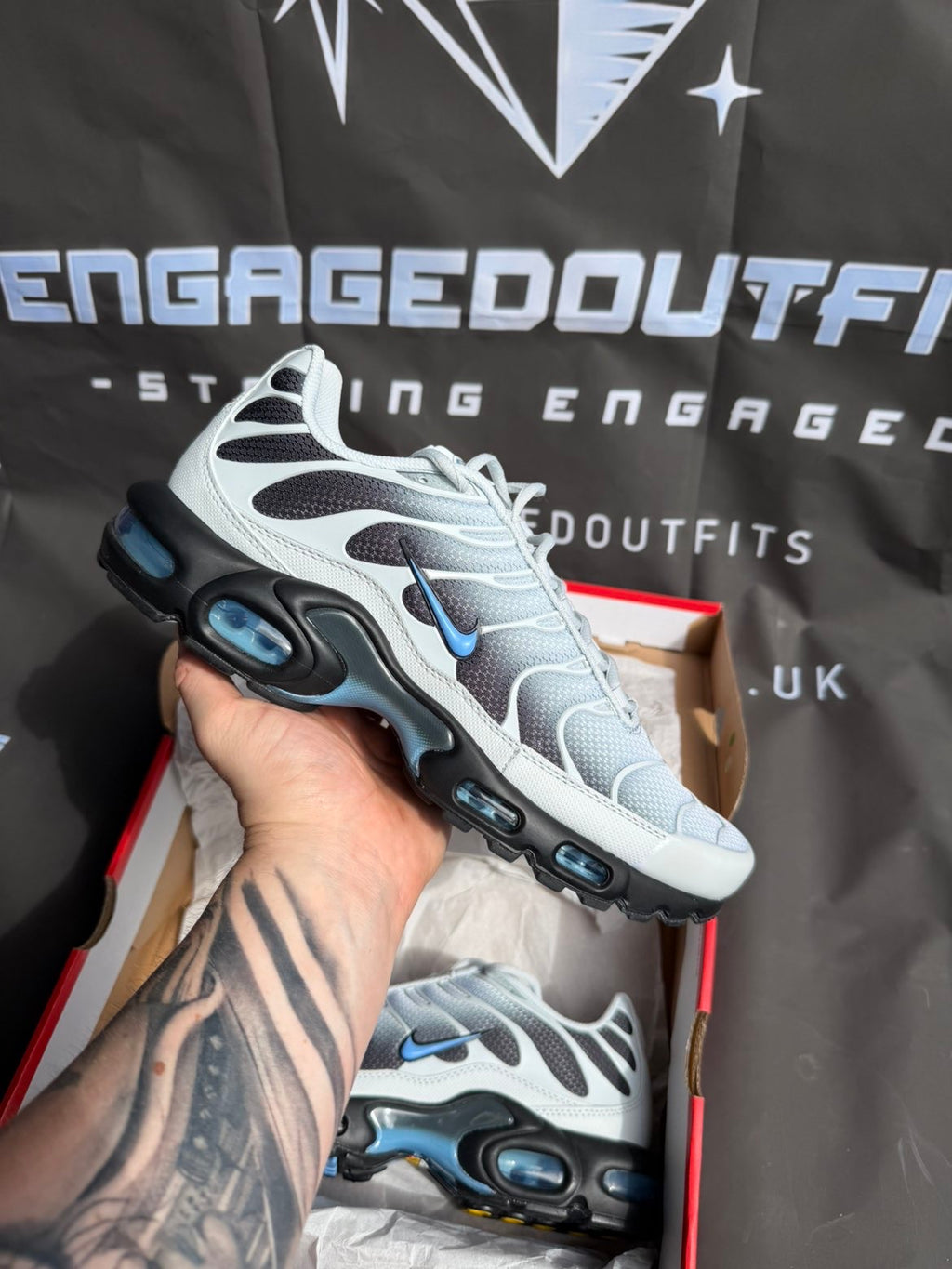 Nike Air Max Plus TN Wolf Grey University Blue – UK 9