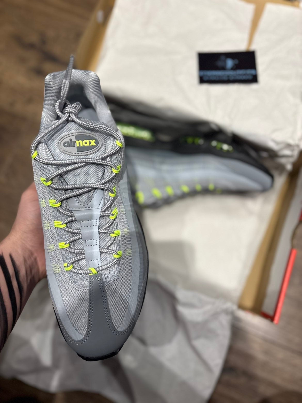 Nike Air Max 95 Grey Volt - UK 9 - Brand New